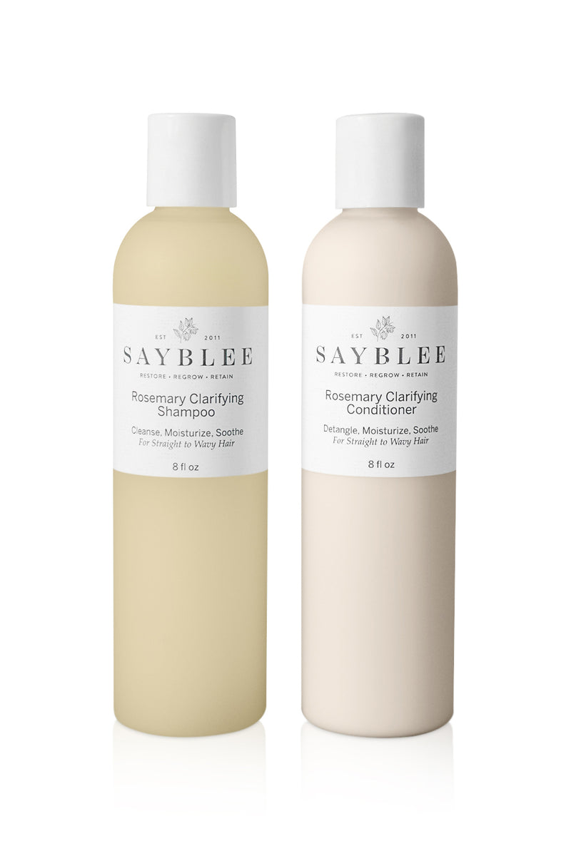 Rosemary Clarifying Shampoo & Conditioner - Sayblee Products