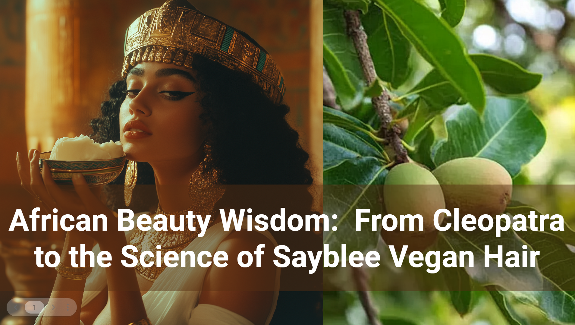 Sayblee Vegan Hair Science of Shea Butter Hair Beauty