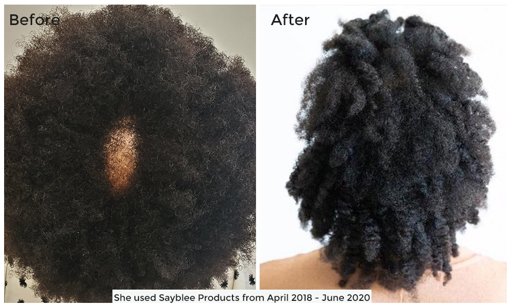 Naomi Vegan Hair Care Before and After